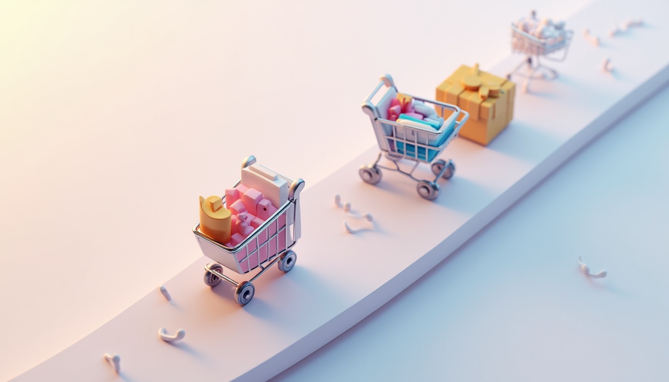 Grafic ilustrând etapele de creare magazin online de succes